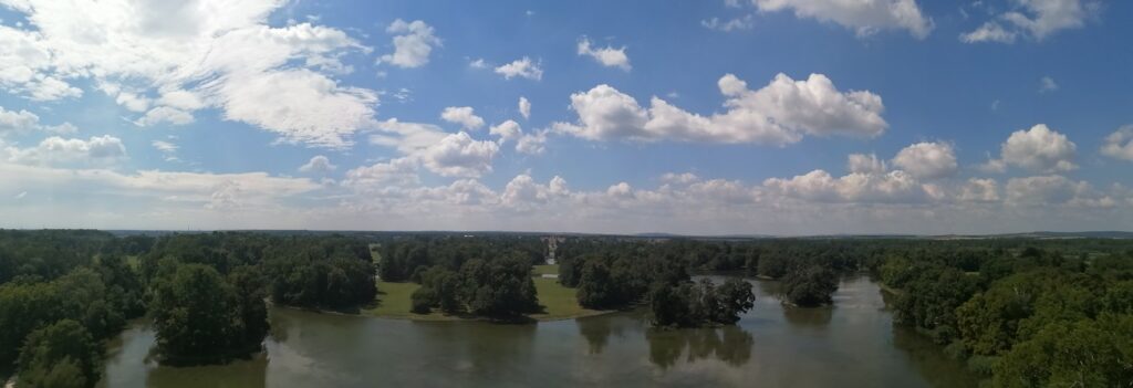 view from minaret Lednice castle