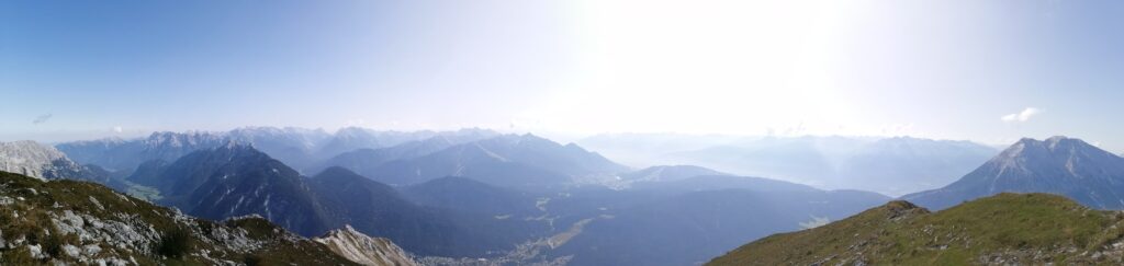 View over Tyrol from the Gehrenspitze