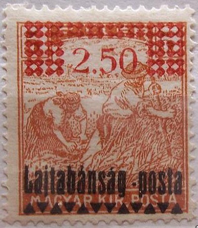 stamp issued by the Banate of Leitha 1921