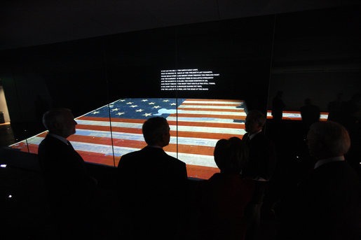 The original star-spangled banner flag