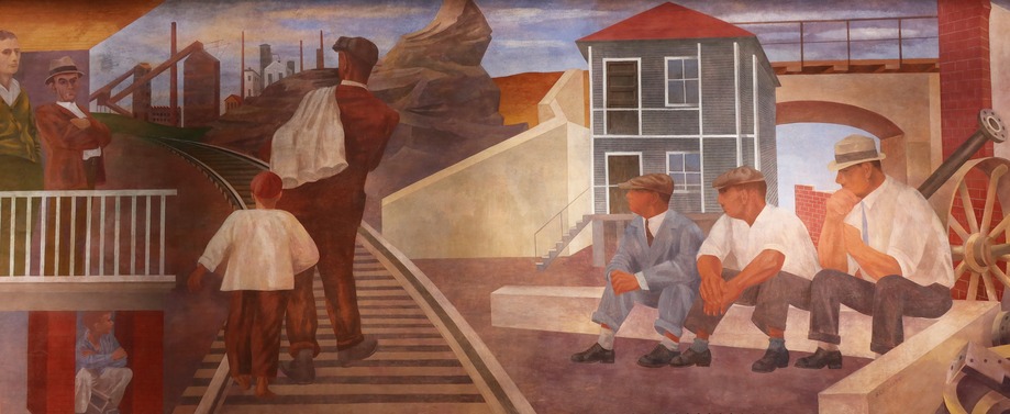 Ben Shahn mural The Meaning of Social Security