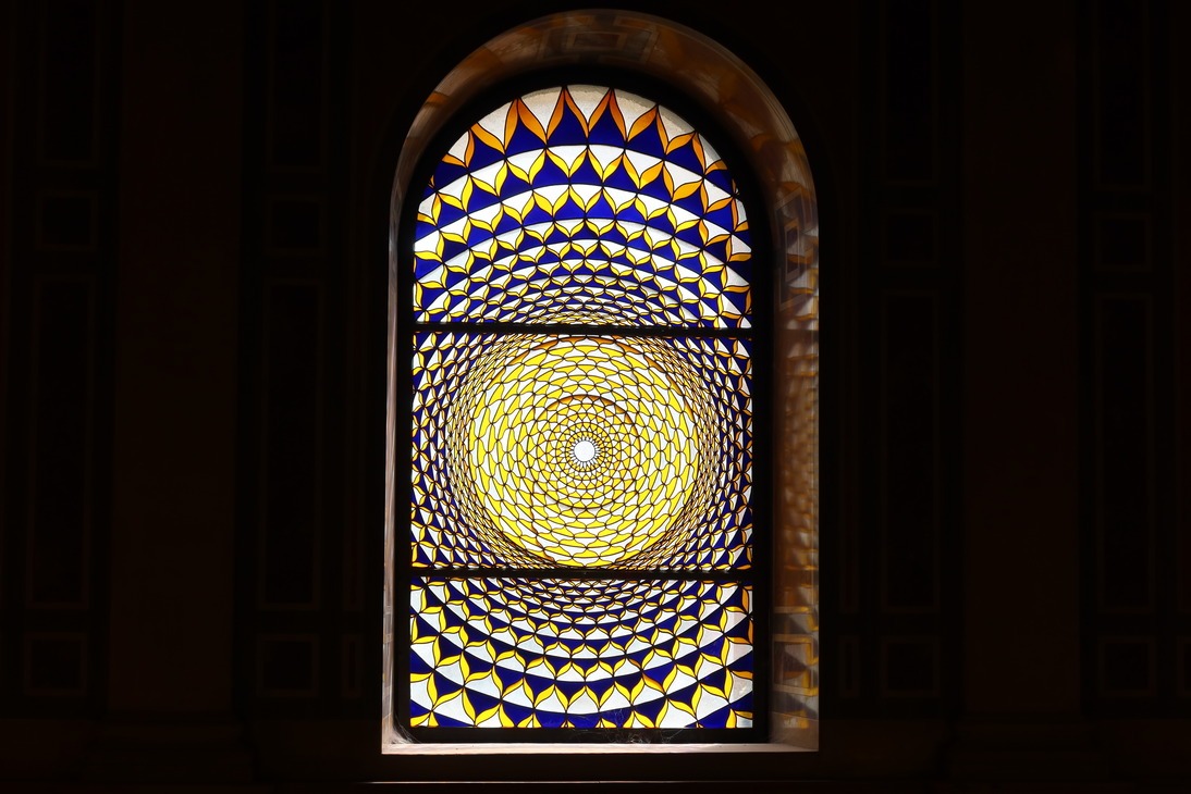 Mandala window by Isolde Maria Joham in MAK Vienna